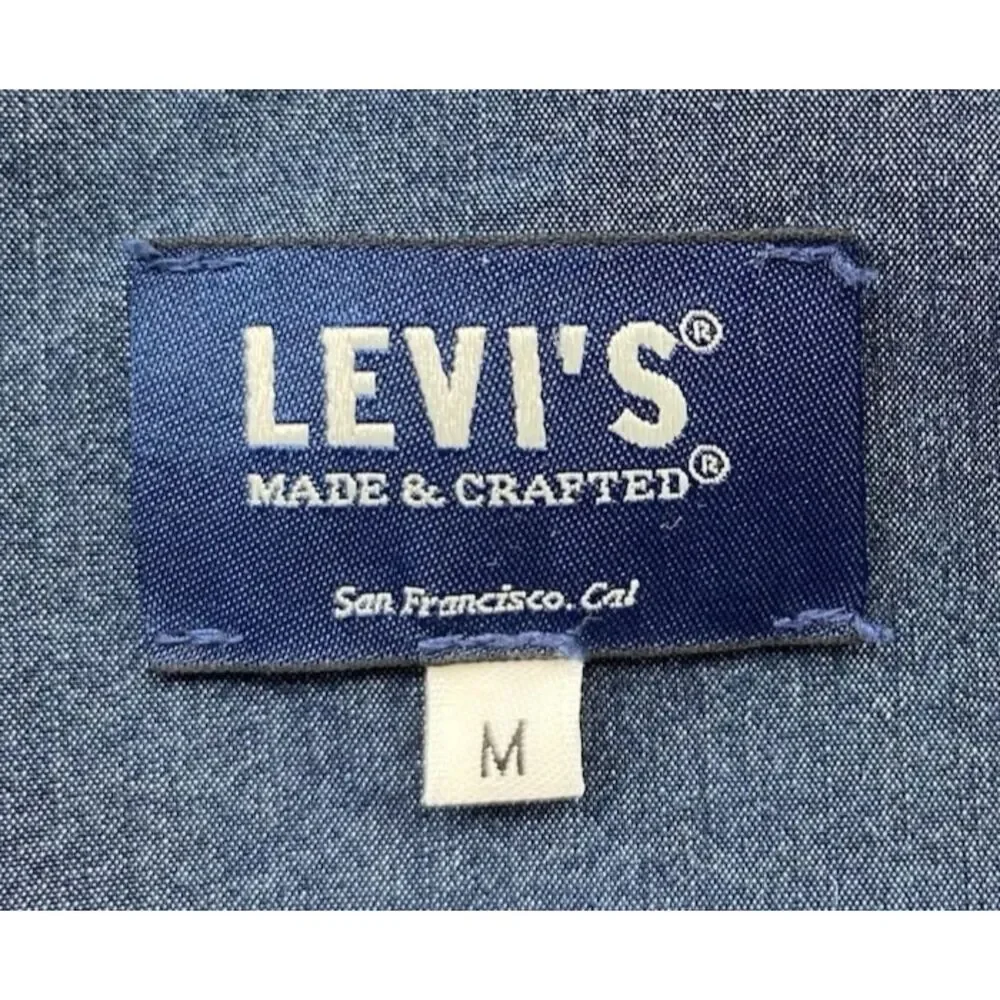 Levi’s Made & Crafted Men's Size M Hooded Popover Pockets Windbreaker Jacket